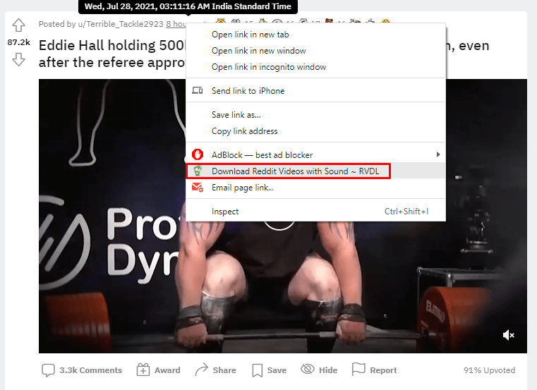 Download Reddit Videos Using Extensions