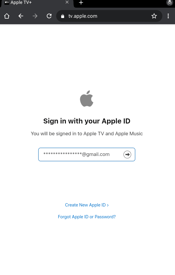 Enter Apple ID