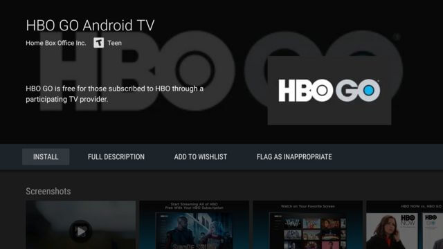 HBO GO on Sony Smart TV