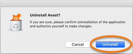 Hit Uninstall-How To Uninstall Avast on Mac