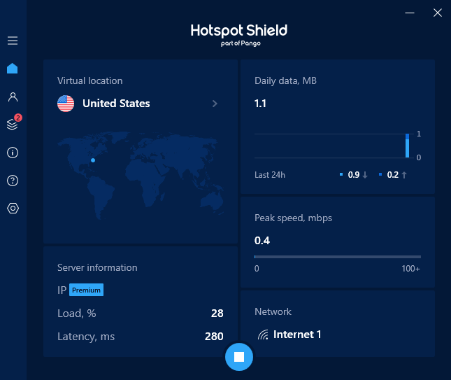 Hotspot Shield - Ease of Use