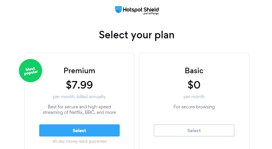 Hotspot Shield Price