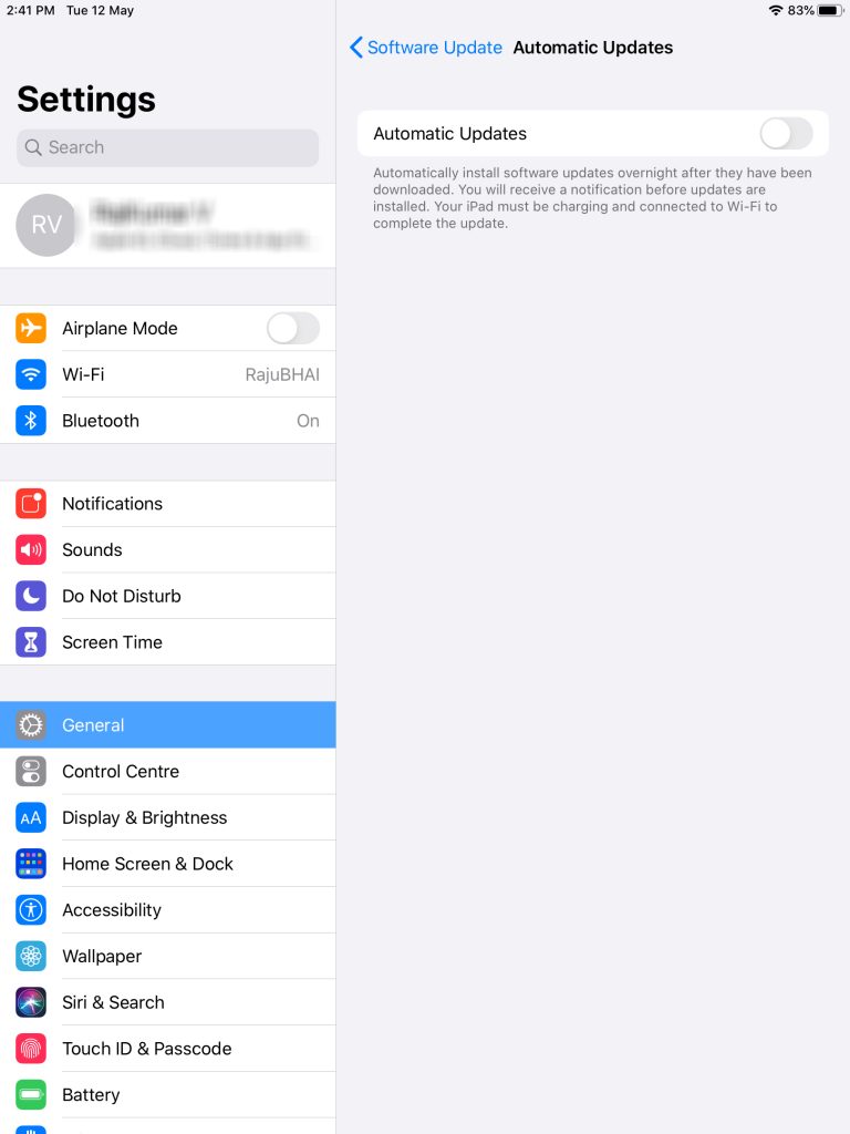 How to Update iPad automatically