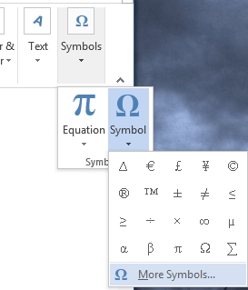 Select More Symbols - Star Symbol on Keyboard