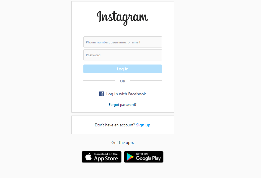 Log into Instagram account-How to Change Instagram Name