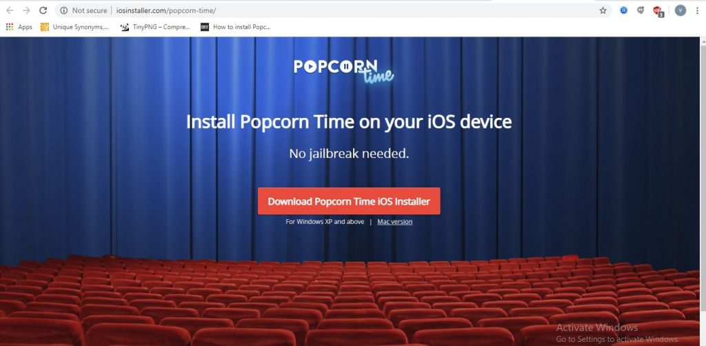 popcorn time iphone x