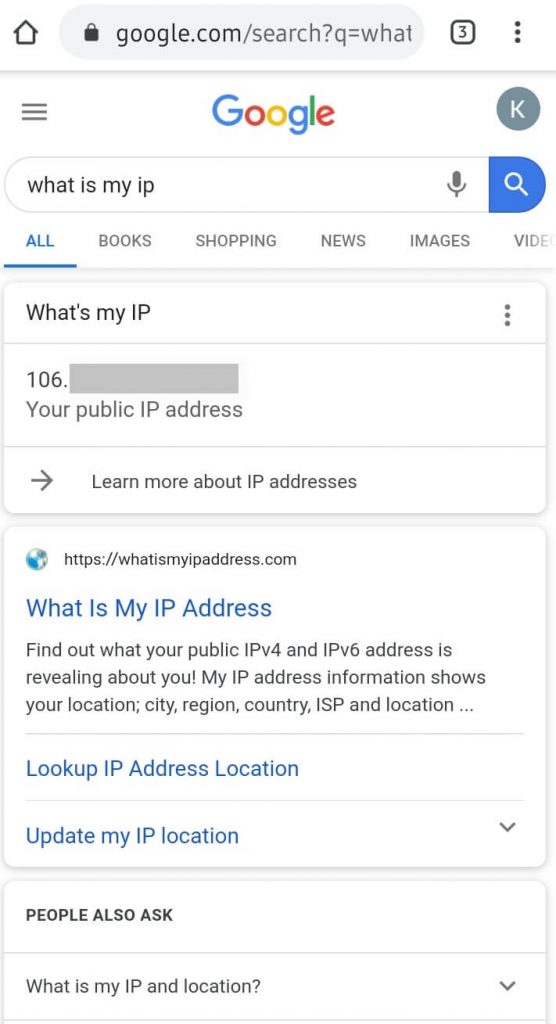 Public IP Address-How to Find IP Address on Android