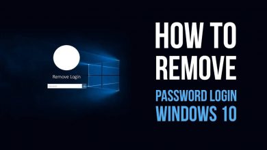 Remove Password from Windows 10