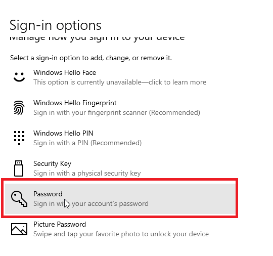 Remove Password from Windows 10