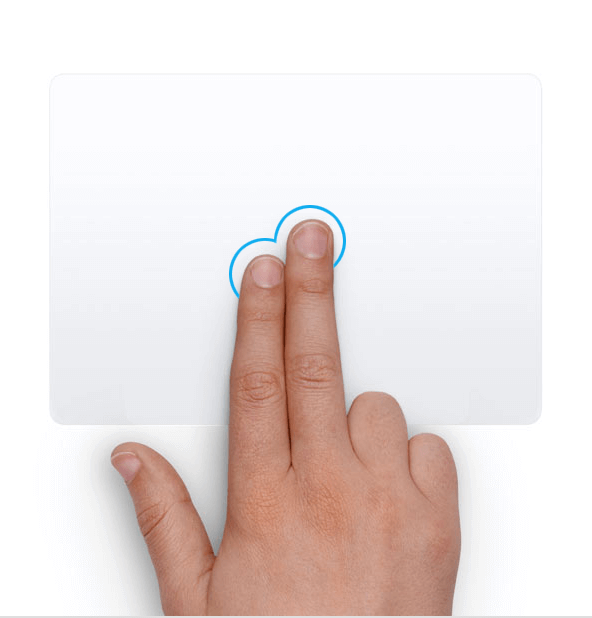 Right Click using Trackpad