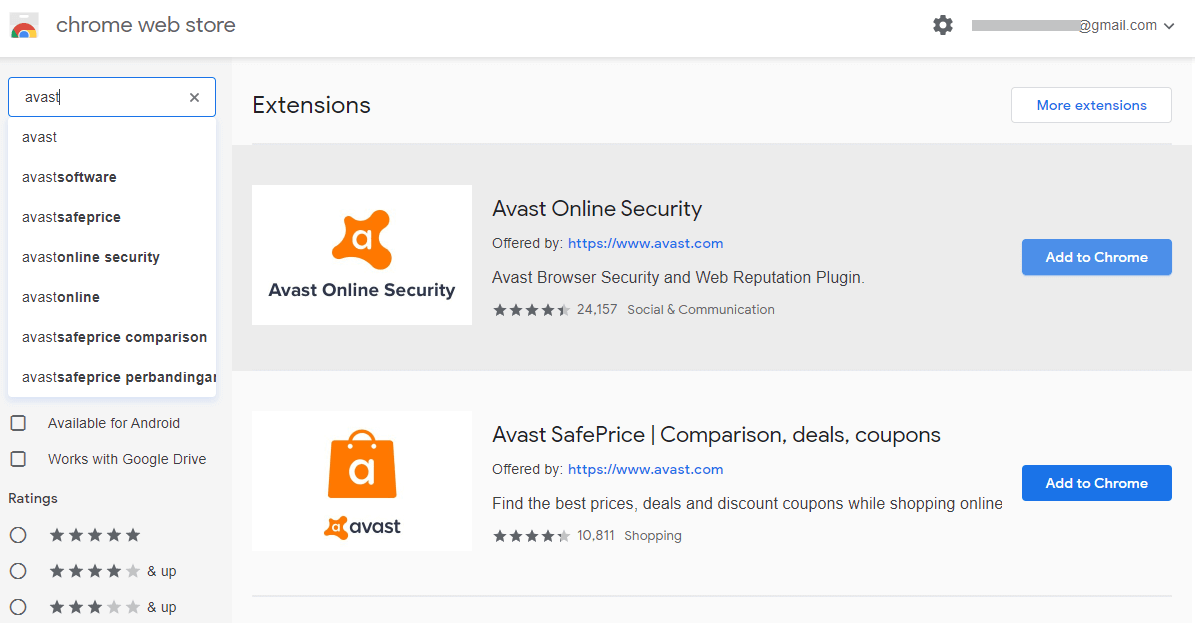 chrome web store avast online security chrome web store avast online security