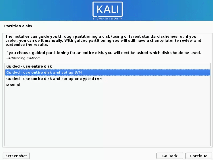 Select Partition Disks