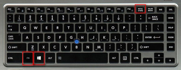Take a Screenshot on a Toshiba  using keyboard keys