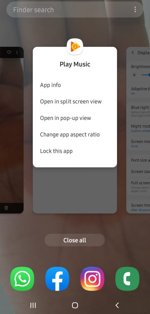 Tap on Open in Split Screen view