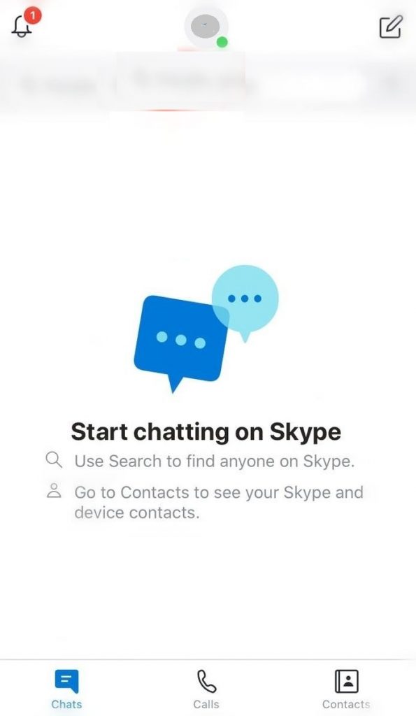Tap on Profile icon-How To Find Skype ID