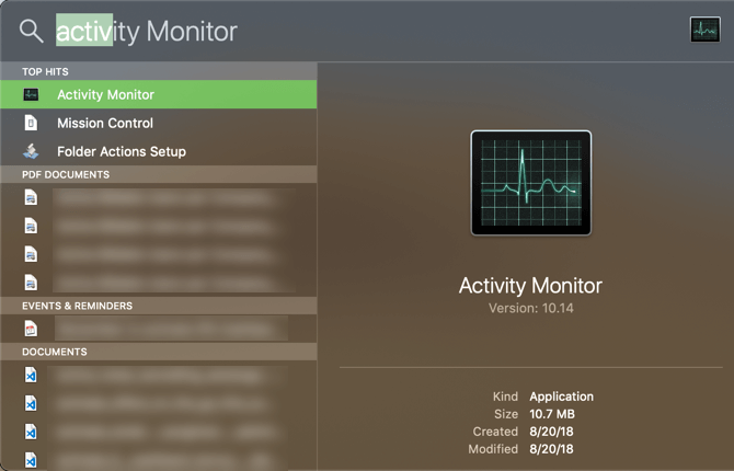 Task Manager on Mac