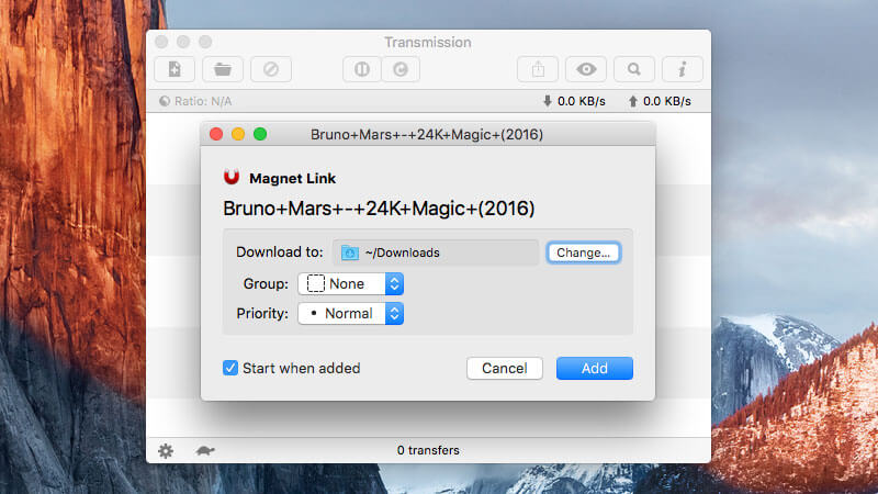 Transmission - Best Torrent Clients for Mac