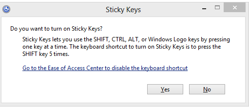 How to Turn off Sticky Keys on Windows 10