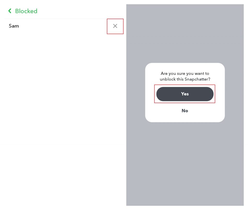 Unblock Someone on Snapchat