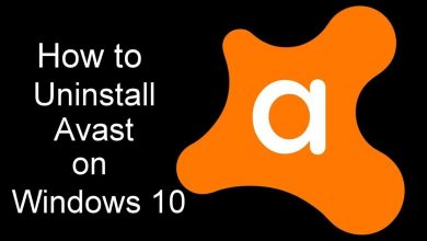 Uninstall Avast Windows 10