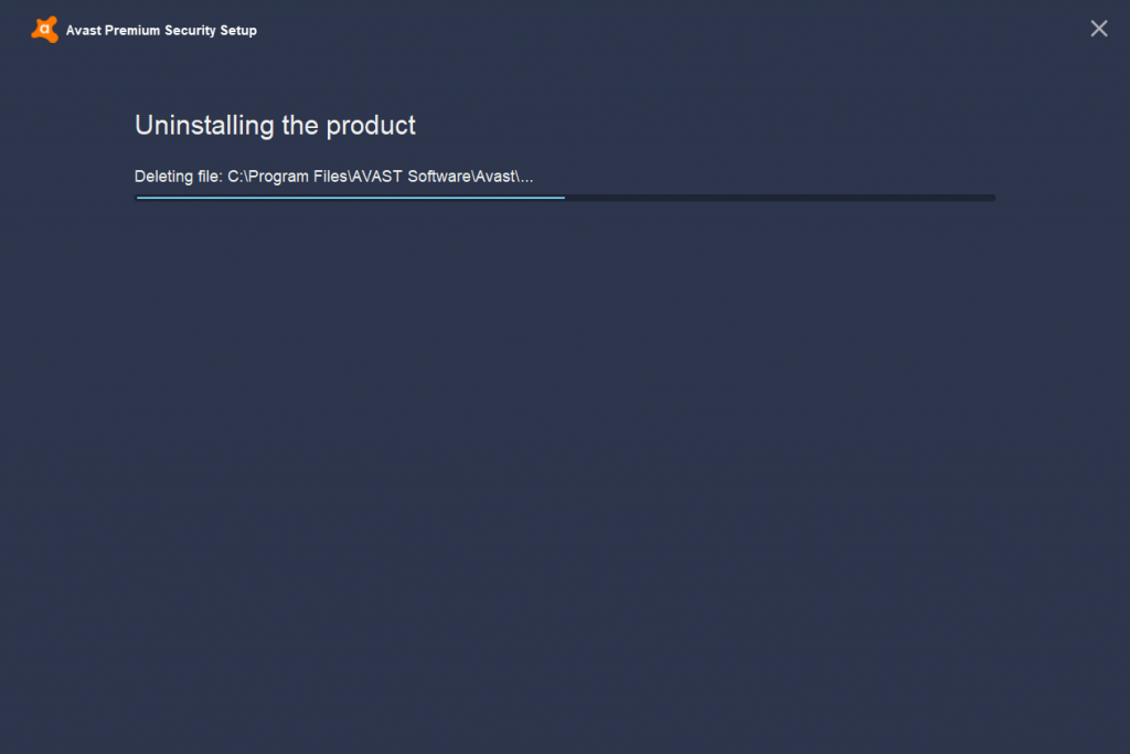 Remove Avast on Windows 10