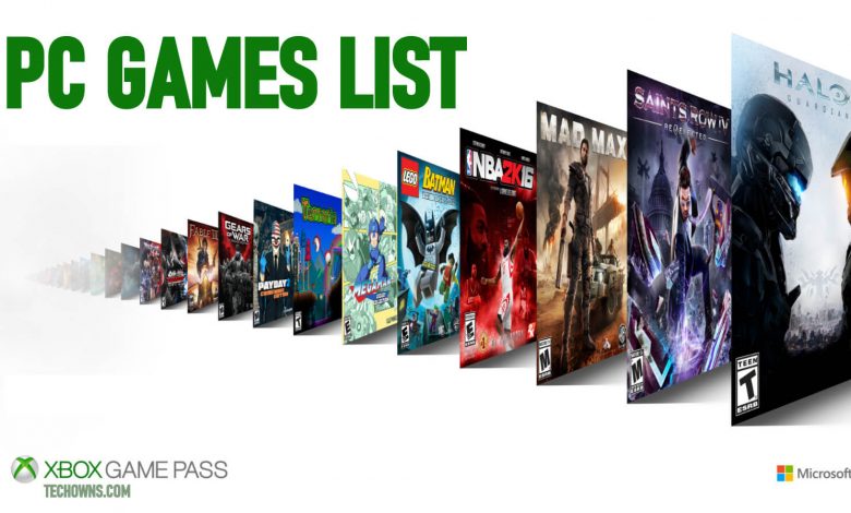 xbox game pass pc list