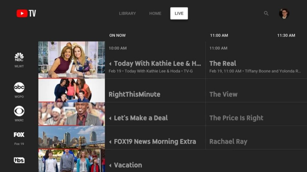 YouTube TV on VIZIO