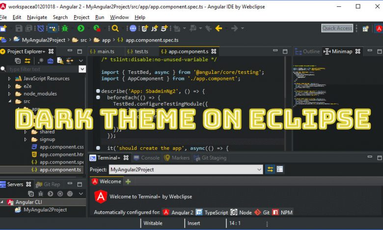 eclipse dark theme