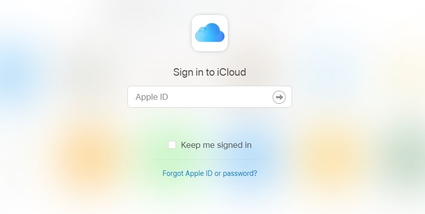 Sign in to icloud