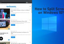 how to Split Screen on Windows 10