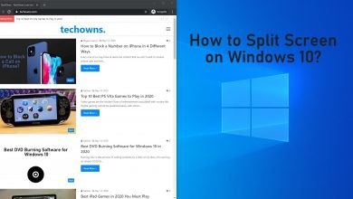 how to Split Screen on Windows 10