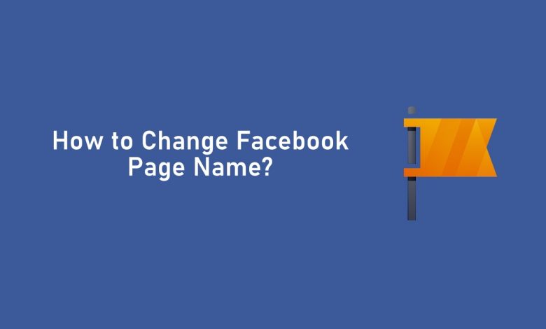 how to change facebook page name