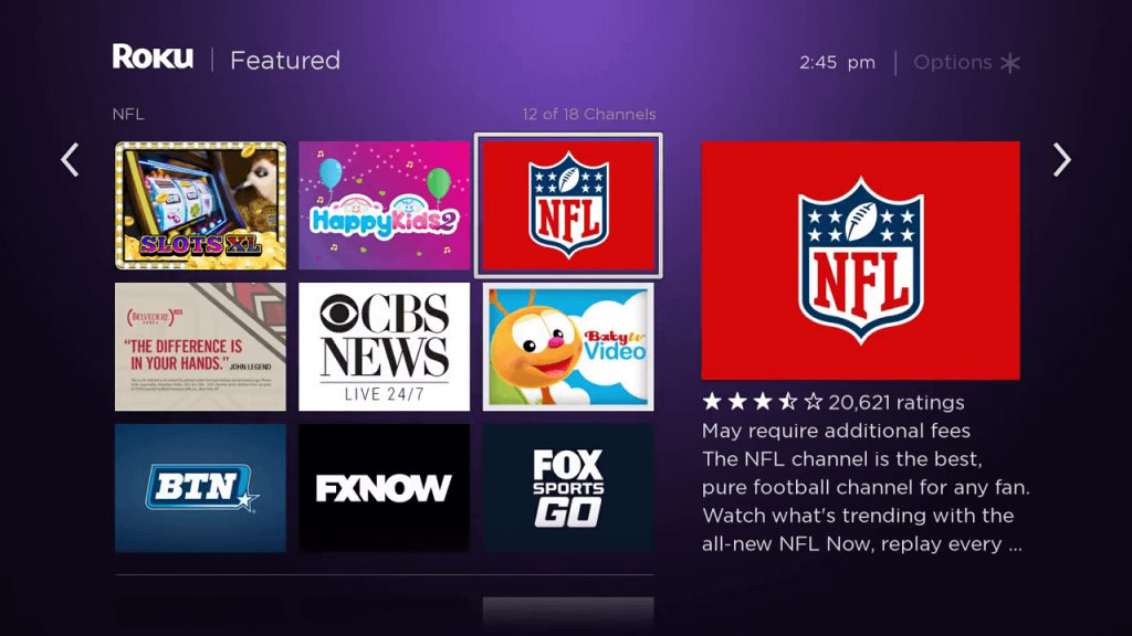 Add Channels to Roku