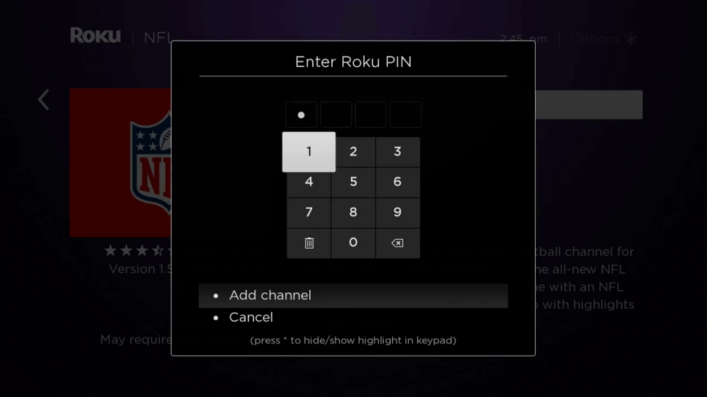 Enter PIN