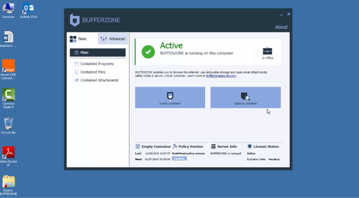 BufferZone-Sandboxie Alternative