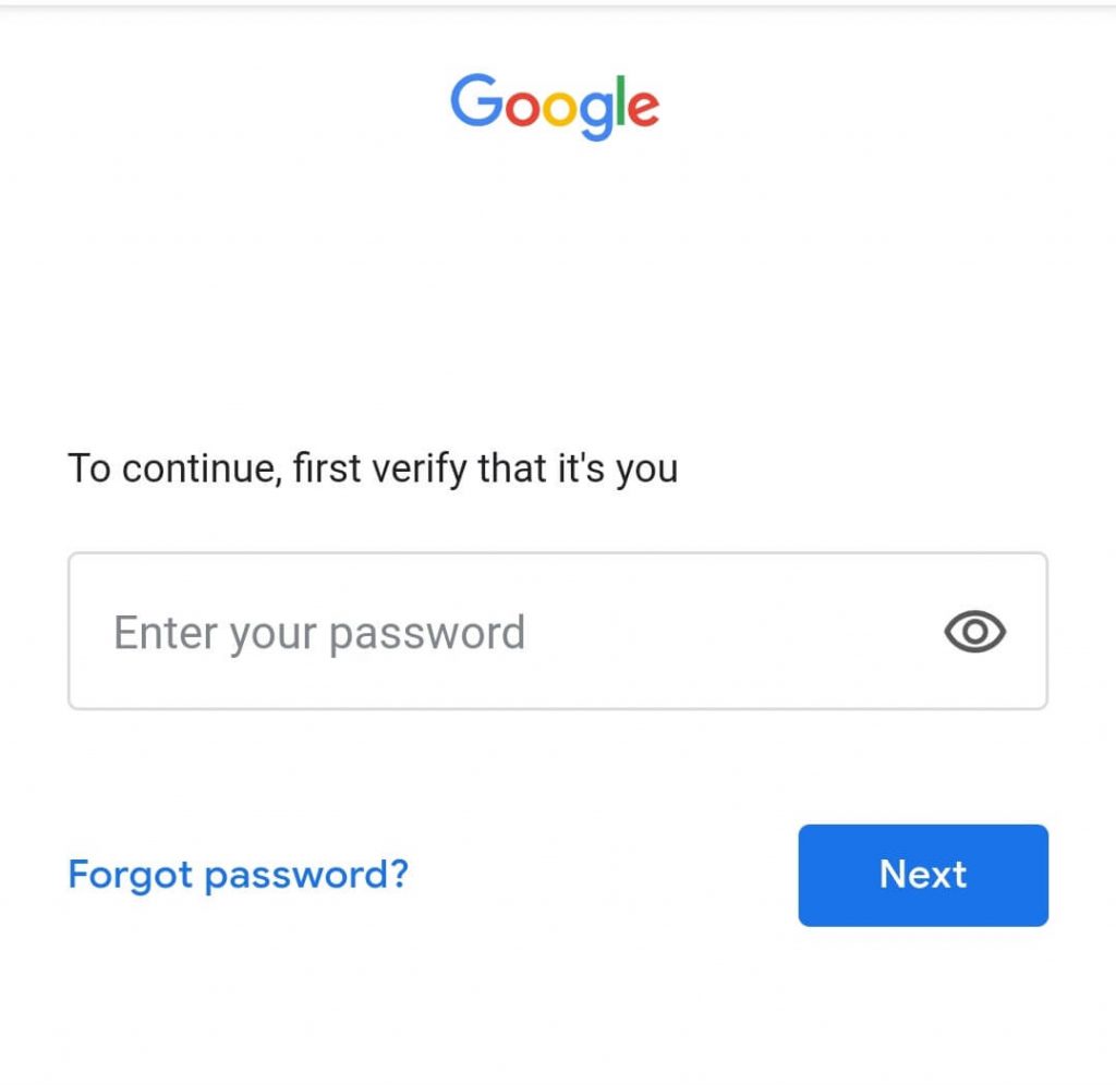 Change Gmail Password