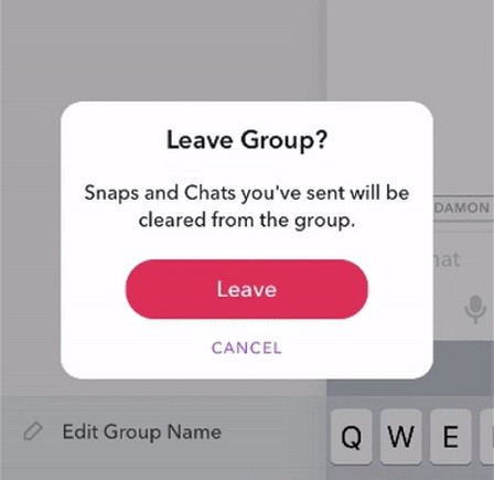 Choose to Leave Group