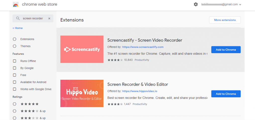 Click on Add to Chrome button-How to Screen Record on Chromebook