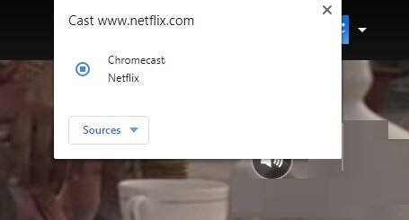 Click on Chromecast device name