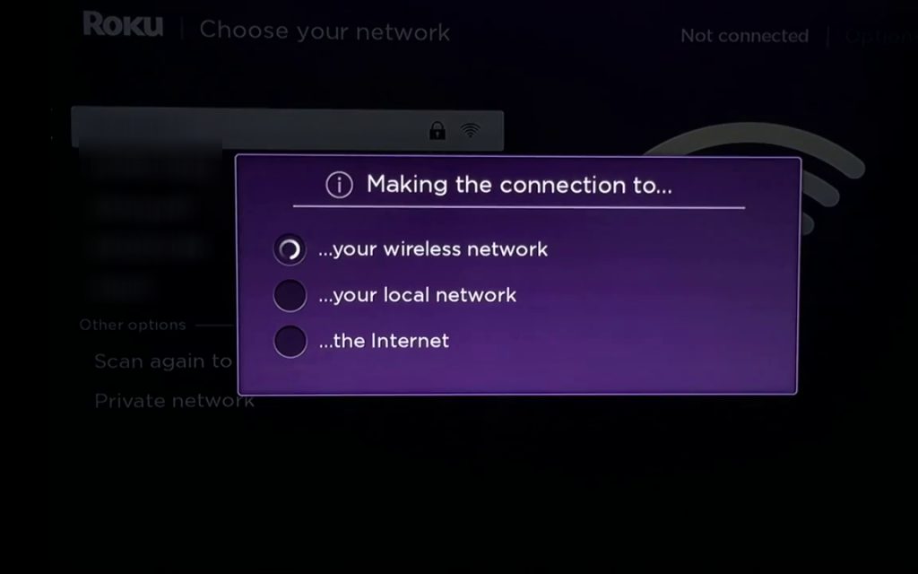 Network connection