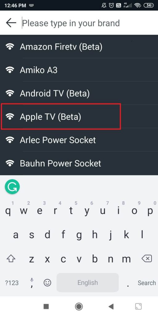 Control Apple TV with Android
