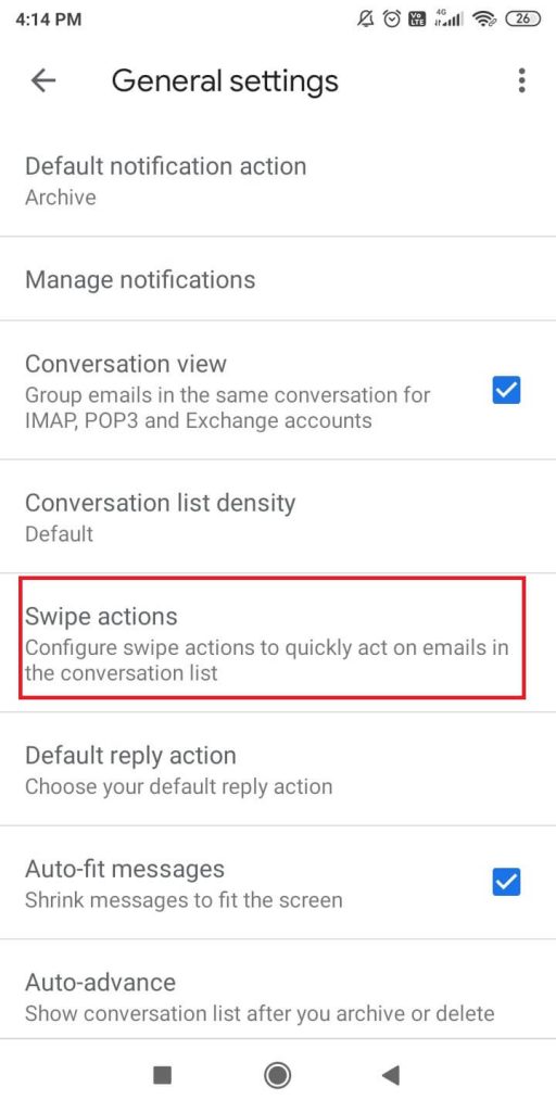 Swipe Actions