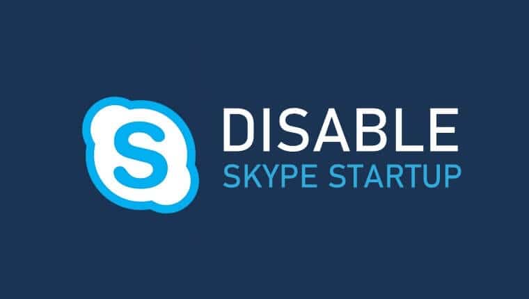 Disable Skype on Startup