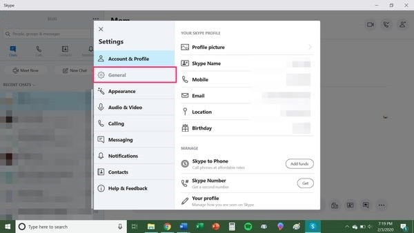 Disable Skype on Startup Windows PC