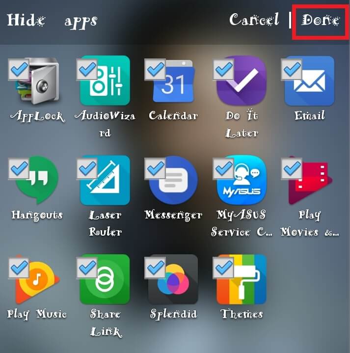 View Hidden Apps on Android