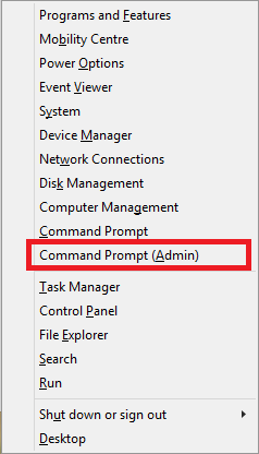 Command Prompt Admin