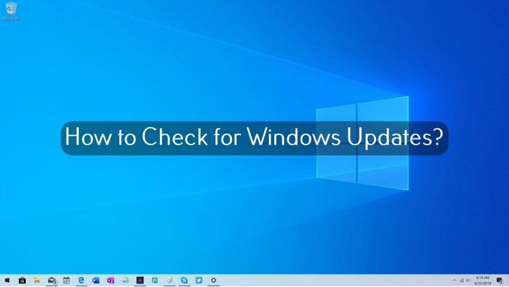 How to Check for Windows Updates (1)