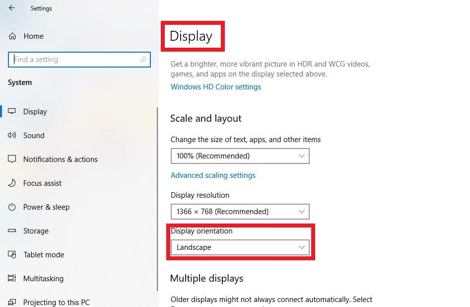 How to Rotate the screen on Windows