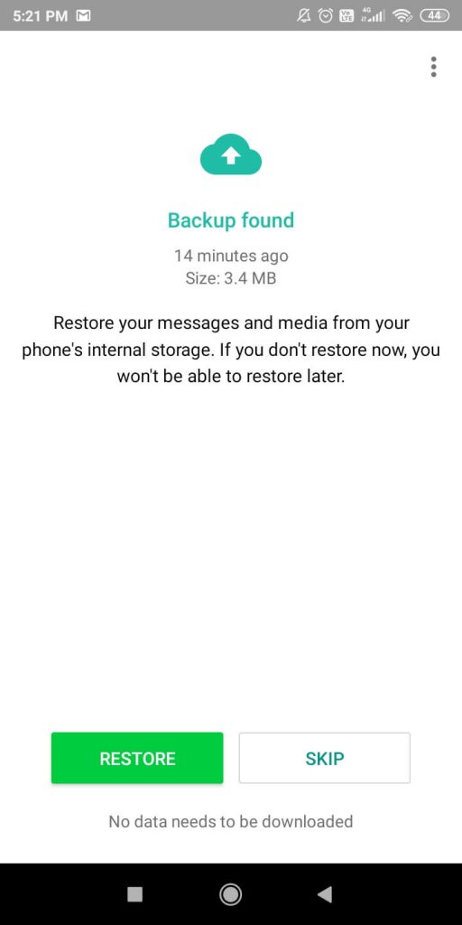 Retrieve Deleted WhatsApp Messages