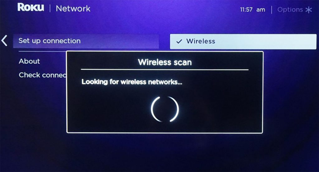 Roku Scans for WiFi